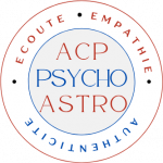 Logo ACP Psycho Astro, accompagnement thérapeutique à Paris 20e