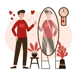 Icône bienveillante associée à la psychothérapie centrée sur la personne ACP représentant la confiance et l estime de soi